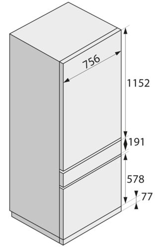 Комплект дверных панелей ProSeries для холодильника RF 2826 S Asko DPRF 2826 S